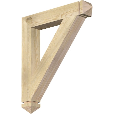 Traditional Arts & Crafts Rough Sawn Bracket, Douglas Fir, 4W X 26D X 30H